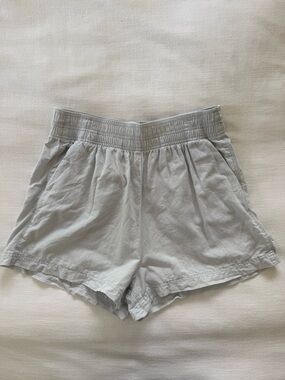 Roark Womens Daytrip Light Blue/ Gray Elastic Waist Shorts - Women S